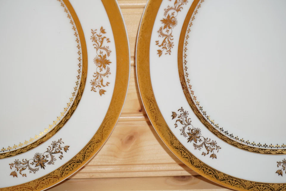 Philippe Deshoulieres Orsay White (2) Salad Plates, 8 5/8"  (S4) - Image 4 of 4