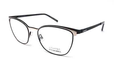 LIGHTEC MOREL 30103L DN11 BLACK AND GOLD BUTTERFLY WOMEN'S EYEGLASSES