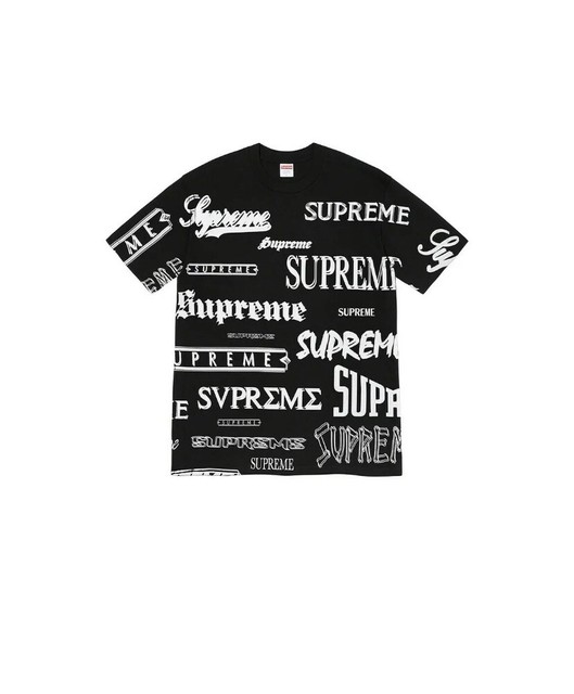 multi logo supreme tee