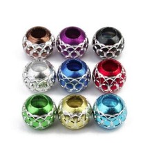 Qty 20 - 12mm Large Hole European Aluminum Spacer Beads - Your Choice