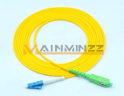 50 Meter 9/125 Fiber Patch Cord Simplex SC/APC to LC/UPC SM Single Mode