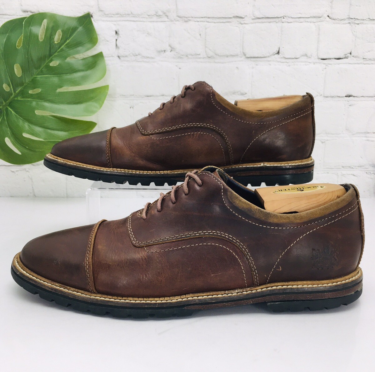 美品：COLE　HAAN　GRAND 360 (8 1/2) Cole Haan Men's FlexGrand 360 Cap-Toe Oxford Dress Shoe - Macy's