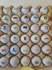 30 Logo Golf Balls Lot 053 Courses Brands Advertising Collectible vtg Penda
