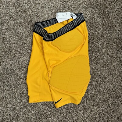Nike Pro Hyperstrong 5-Pad Basketball BQ2725-739 Padded Shorts Yellow Size 3XL