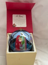 Pier 1 One Li Bien 3 Wise Men Reverse Hand Painted Glass Ornament MINT