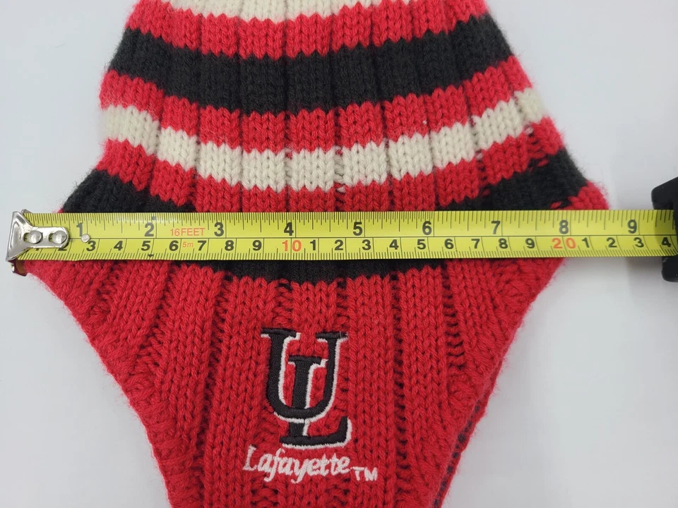 Joven Louisiana Lafayette Ragin Cajuns Gorro Orejeras Invierno Sombrero Gorra Niño Niña Foto 4 de 4