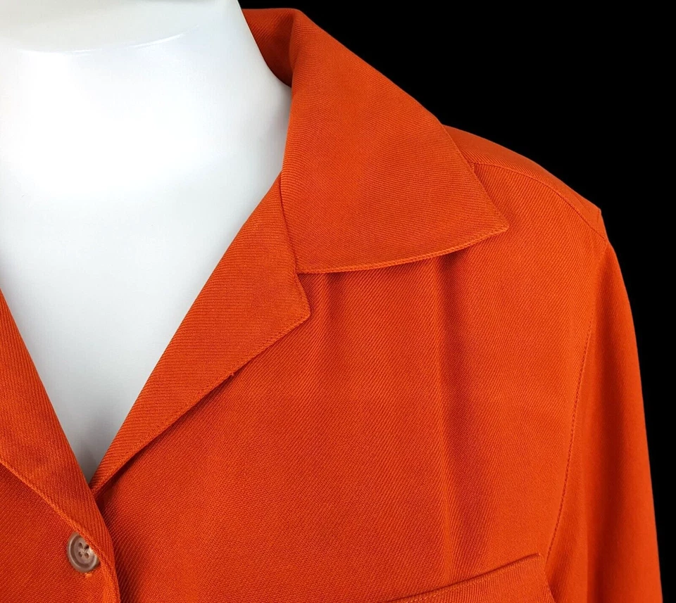 LAUREN RALPH LAUREN Womans 100% SILK Ochre L/S EVENING SHIRT - M - UK14 - £149 - Image 2 of 4