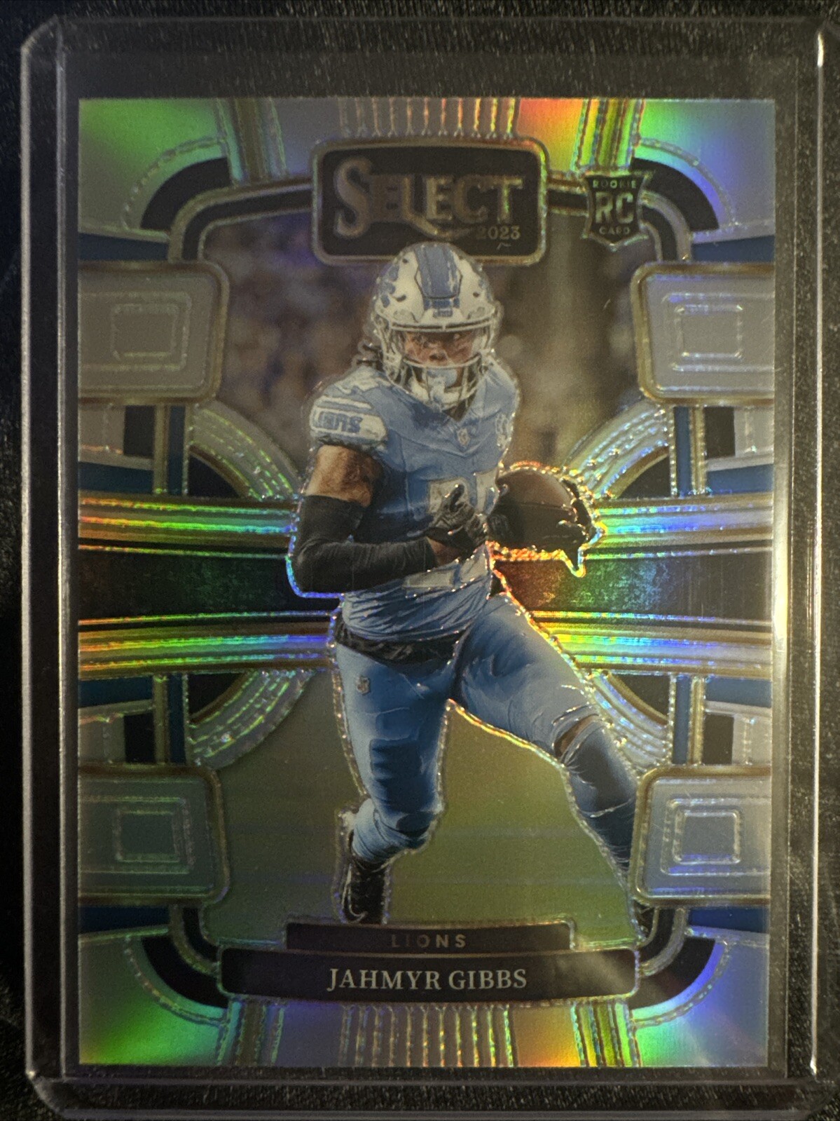 2023 Panini Select Jahmyr Gibbs Concourse Silver Prizm Rookie RC #34 Lions