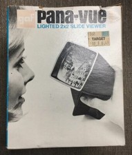 GAF Pana-Vue 1 Lighted 2x2 Slide Viewer with Original Box Untested Need Cleaning