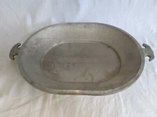Guardian Service Ware Oval Platter 13" Vintage Cast Aluminum Serving Tray
