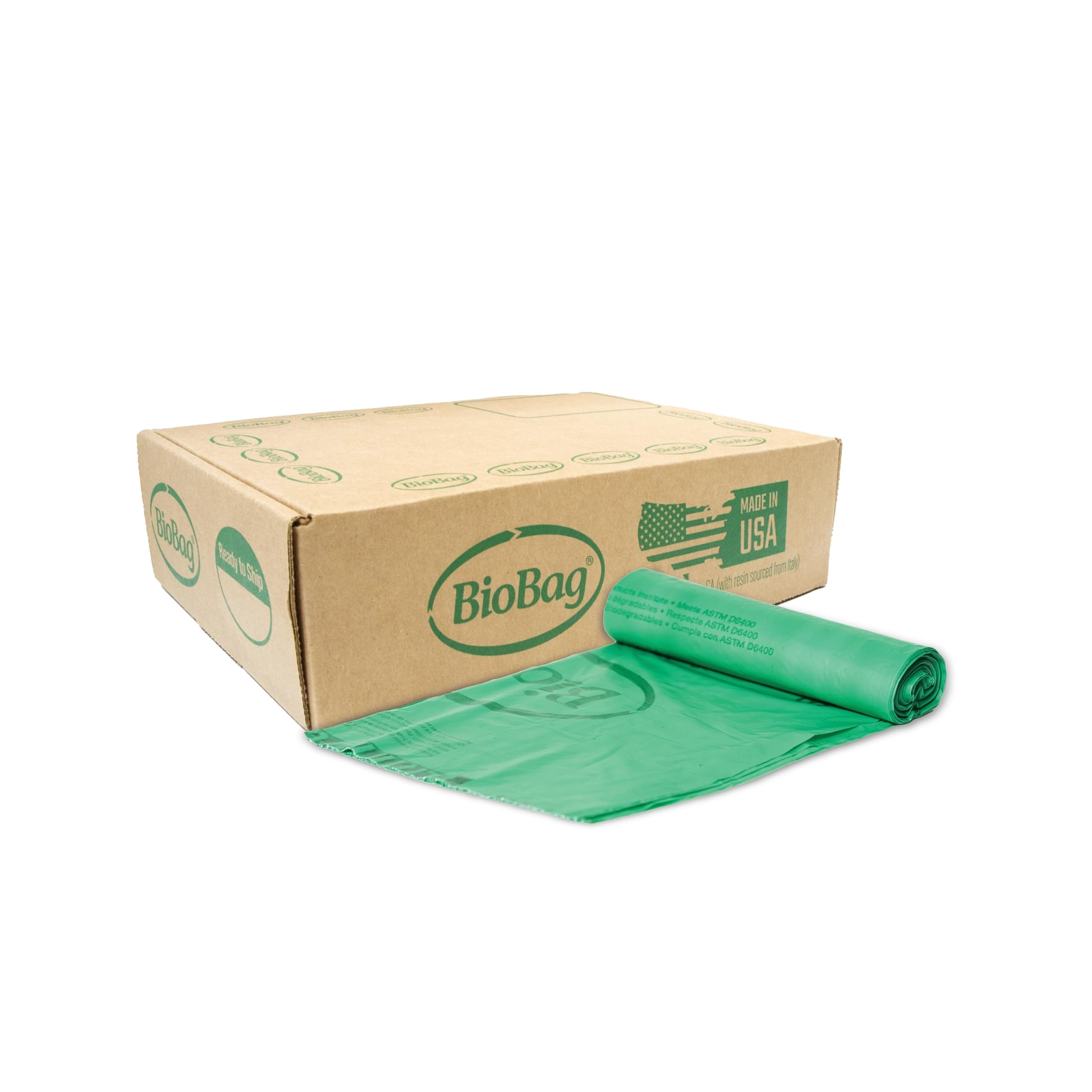 (USA), The Original Compostable Bag, 13 Gallon, 48 Total Count, 100% Certifie...