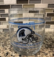 Vintage Carolina Panthers NFL Football Glass 14 Ounce Tumbler - Free Shipping