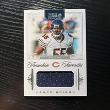 2012 National Treasures Franchise Favorites /25 Lance Briggs Jersey Bears