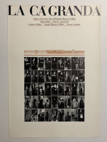 La Ca' Granda, poster mostra Palazzo Reale Milano, 1981 - Bild 1 von 4