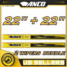 For ANCO windshield Wiper Blades Performance 25-220 x2 2 Wipers: 22" + 22"
