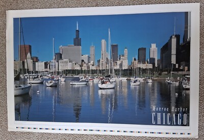 Poster - Monroe harbor, Chicago - full color