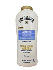 Gold Bond Body POWDER w/ Aloe & Chamomile 10oz white NEW LOOK!