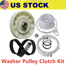 W10721967 Washer Pulley Clutch Kit & W10006384 Washer Drive Belt,for Whirlpool