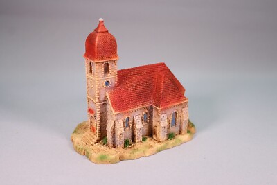 ZH398 ANNO DOMINI 3 302 6 Artisanat France Eglise montagne resine 110x85x130 mm