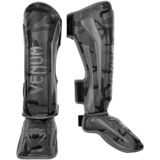 Venum Elite Protective MMA Shin Instep Guards - Black/Dark Camo