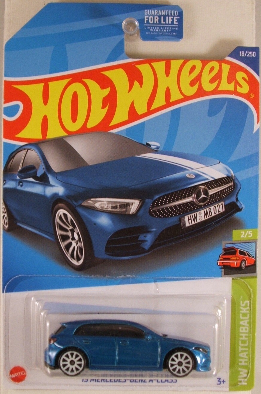 HOT WHEELS #2022-018 '19 Mercedes-Benz A-Class on US long card (NEW)