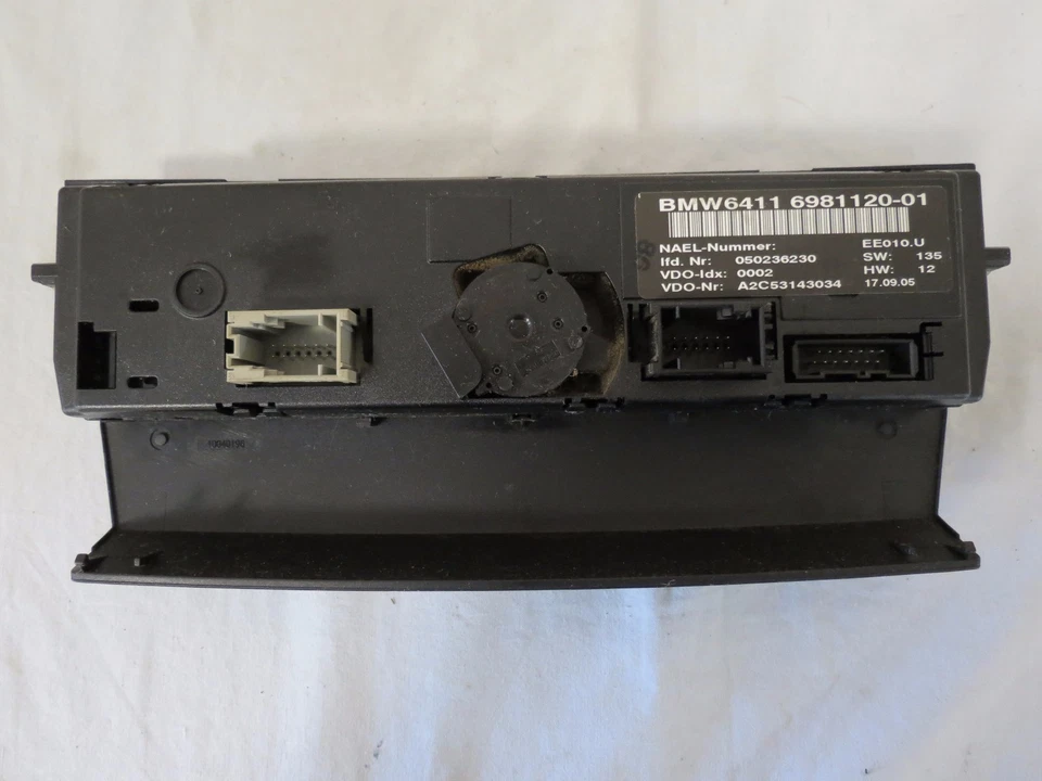 06 07 08 宝马 3 系列交流加热器数字气候控制模块单元仪表板 ATC 原始设备制造商 — 第 2/3 张图片