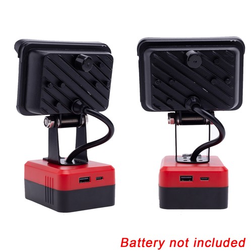2pcs LED Work Light For Milwaukee 18V Li-ion Battery Floodlight Camping lamp - Picture 11 of 11