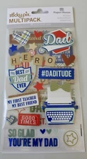 PAPER HOUSE DAD THEMED STICKER MULTI-PACK 3 SHEETS