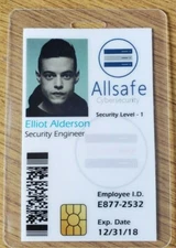 Mr. Robot ID Badge - Allsafe Elliot Anderson costume prop cosplay