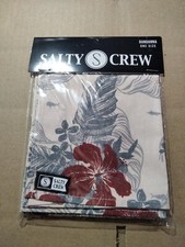 Salty Crew Layday Bandana Face Mask Headband Shaka Size 22"x 22" Natural