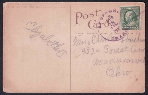 Spofford, Texas - Kinney Co. DPO (1884-1981) - 1910 PPC - Doane 3/4 New LKU - 第 1/2 張圖片