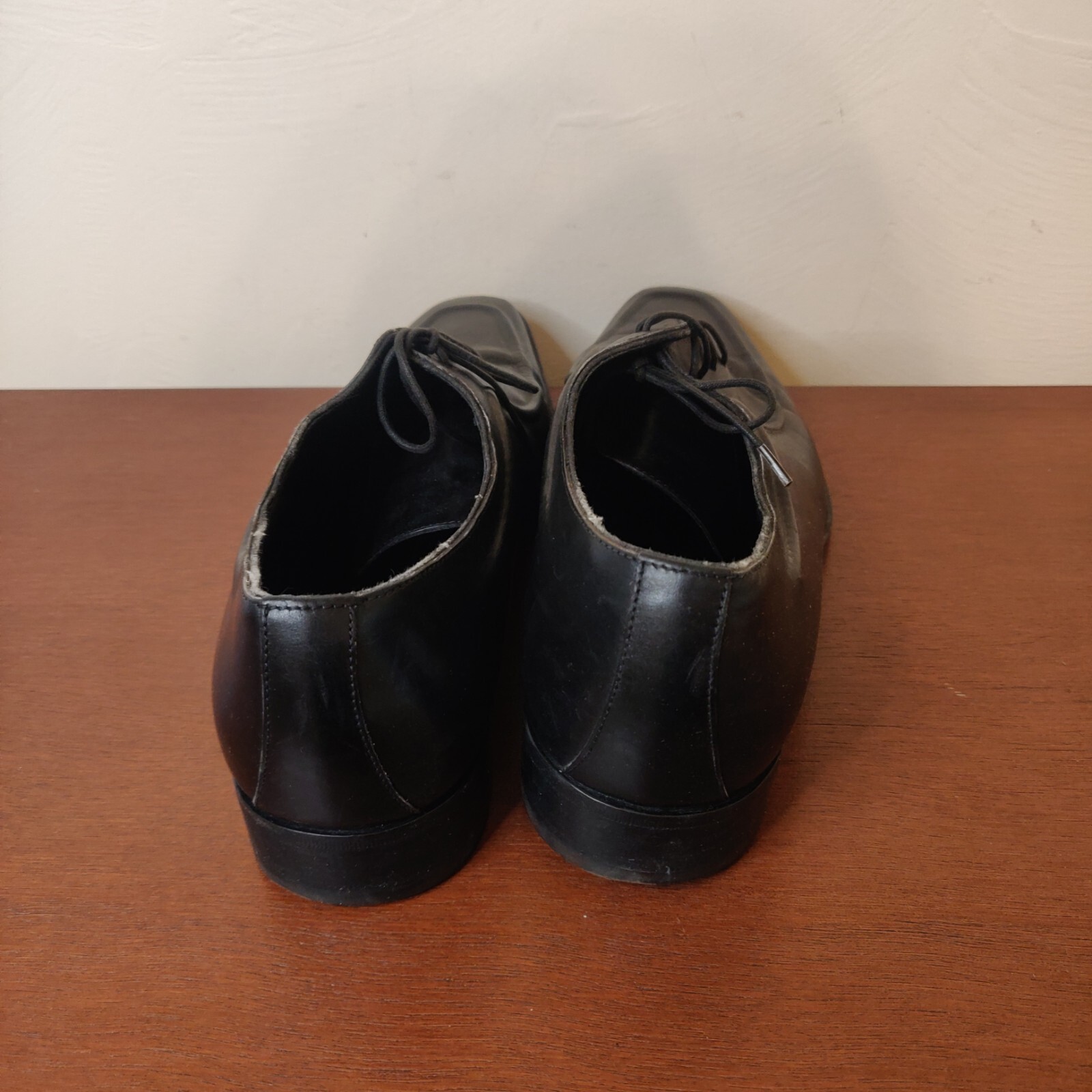 Ermenegildo Zegna Couture Men's Black Leather Dress Shoes 8.5 image 3