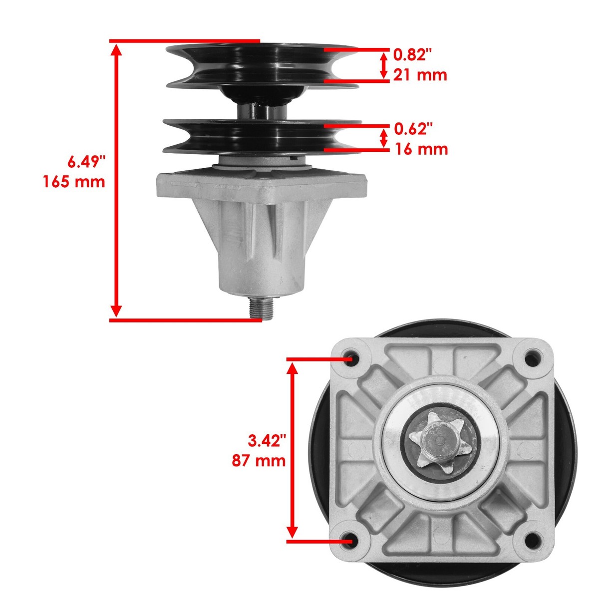 Assemblaggio Mandrino Con Bullone Per MTD Cub Cadet 918-04124A - Foto 2