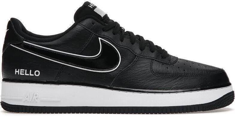 nike air force 1 hello black