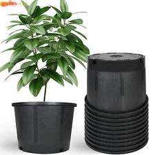 Plastic Nursery Pots Plant Nutrition Pots Garden 1/2/3/5/7/10/15/20/25Gallon