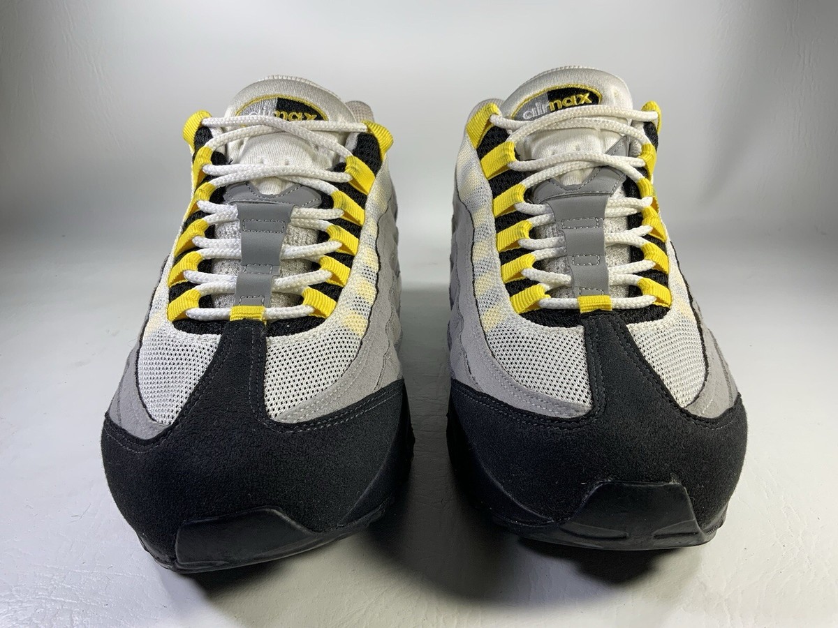 Nike Air Max 95 Tour Yellow White Black Grey Mens Size 9.5