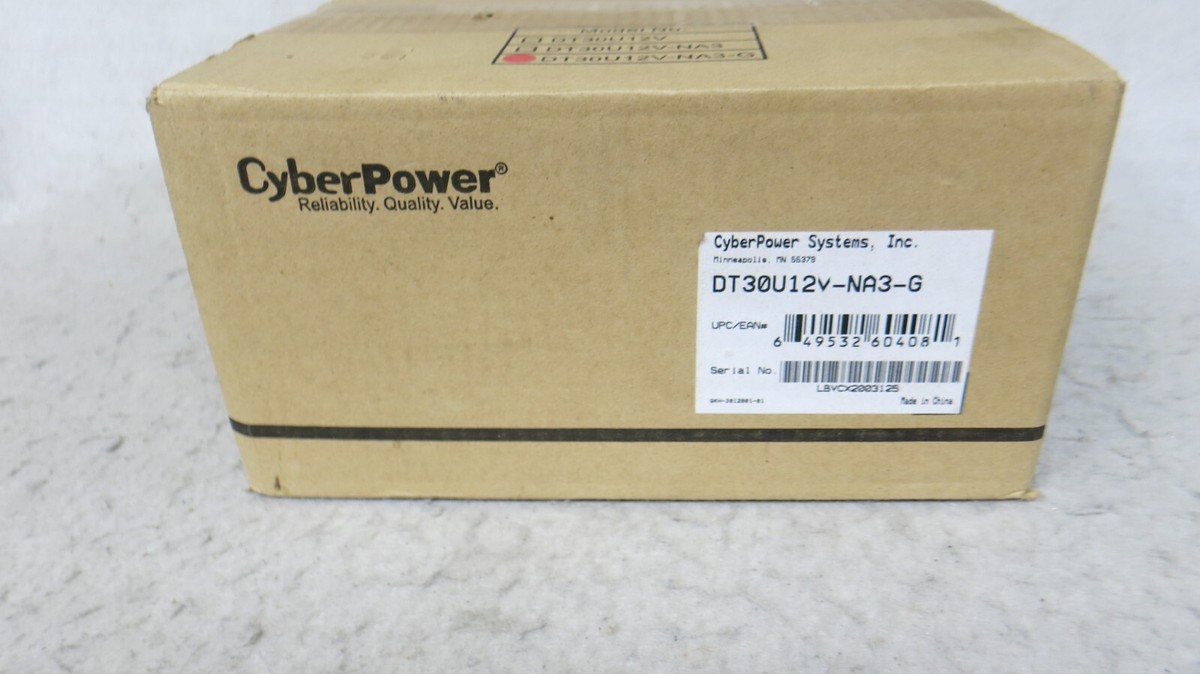 CyberPower DT30U12V-NA3-G 30W Tower UPS NEW IN BOX | eBay