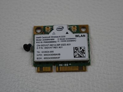 Intel 2230BNHMW PCIE WLAN Wifi Modul Module 05DVH7 aus Alienware M17X R4