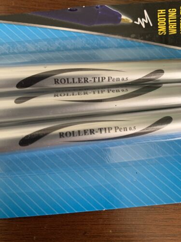 Jot Roller Tip Pens Smooth Writing 3 Pack Blue Ink - Picture 4 of 5