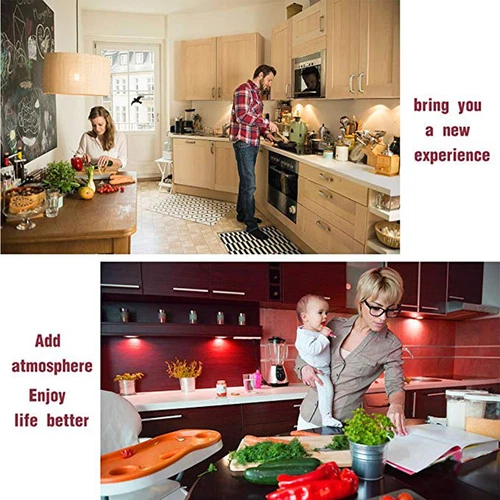 4PCS LED Under Cabinet Lights Hardwired Kitchen Cupboard Shelf Counter Lighting - Picture 9 of 12