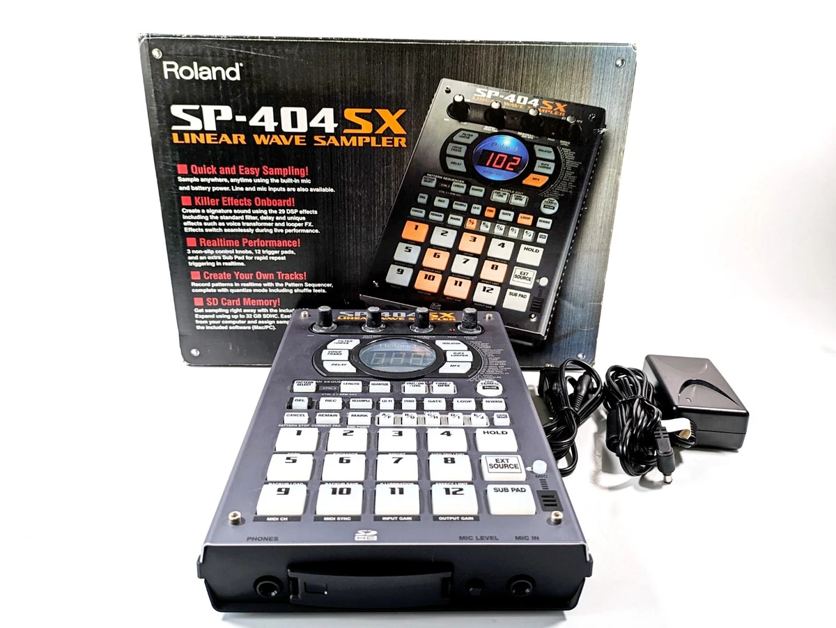 Roland SP-404SX Portable Power Sampler Good Condition Tested