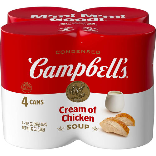 Campbell's Condensed Chicken Noodle Soup, 10.75 Ounce Can Pack of 4