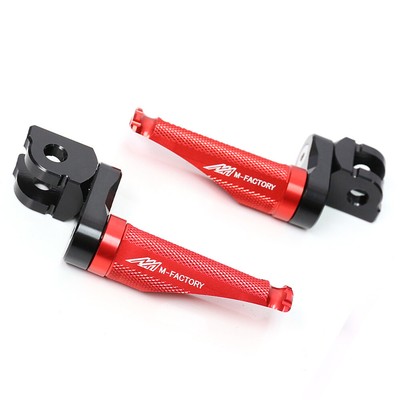 Red MFP 25mm Lower Rider Foot Pegs For Yamaha XVS400 V-STAR Drag Star 400 96-12