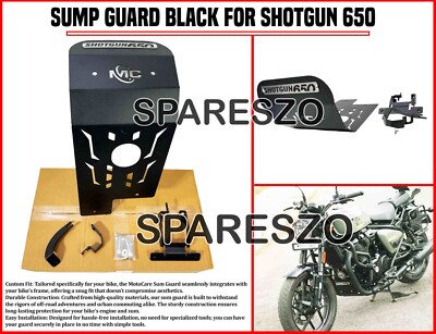 ''SUMP GUARD, BLACK'' PASSEND FÜR ROYAL ENFIELD SHOTGUN 650