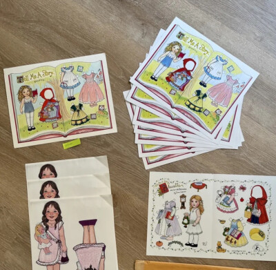mail Diana E. Vining / Eufrasio paper dolls, Bleuette, Original & Copies, Lot