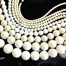 Natural White Mother Of Pearl MOP Shell Round Beads 15" 5 6 7 8 9 10 12mm