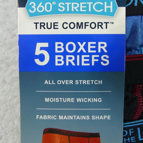 Fruit Of The Loom Underwear Boys Small 6/8 Boxer Briefs Stretch Comfort 5 Pairs - Picture 3 of 9