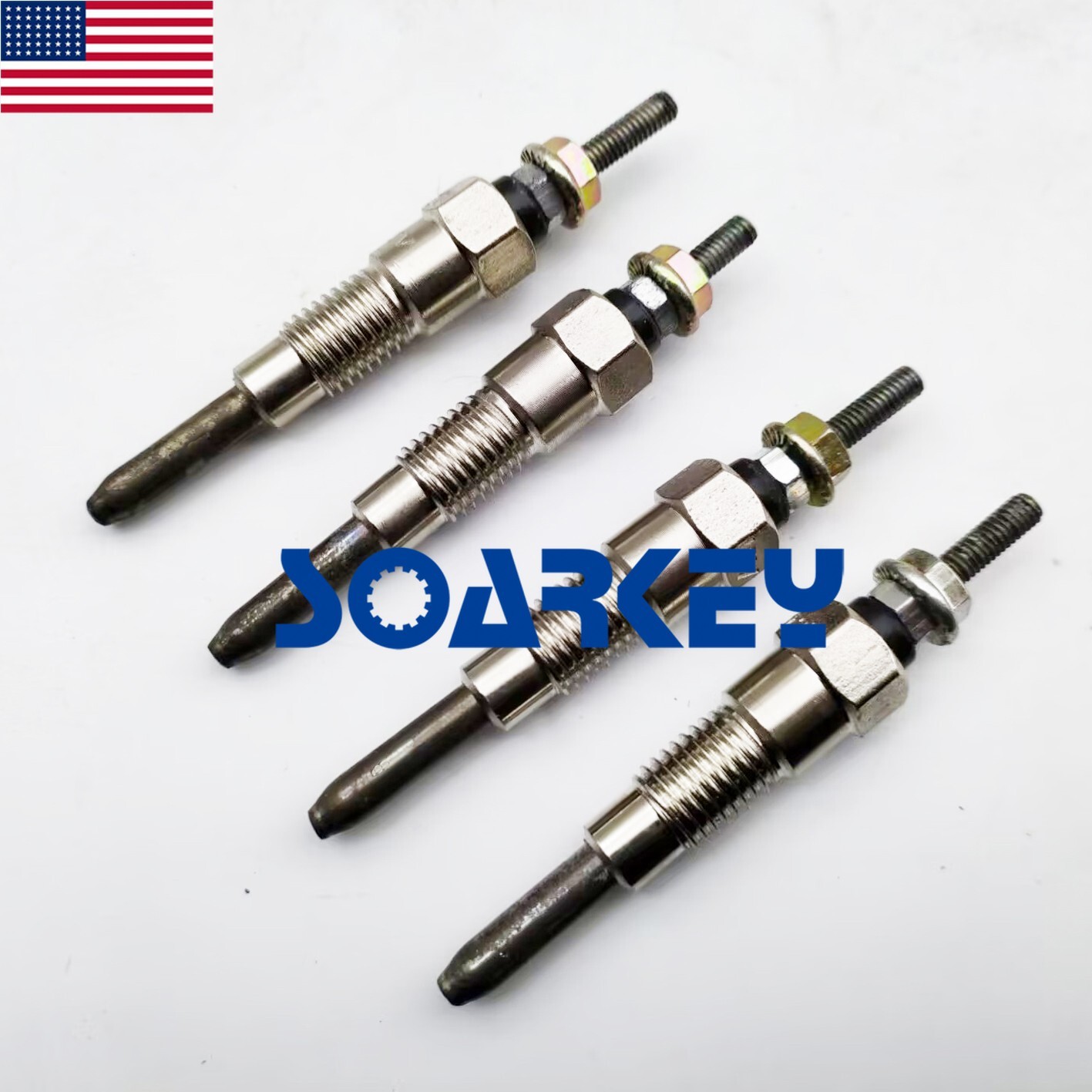 4 pcs Glow Plugs 11065-34W00 12V for Nissan SD23 SD25 K-YF22 VYE23 EF22