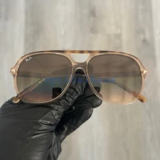 Ray Ban Bill RB2198 60mm Unisex Pilot Sunglasses - Havana / Brown Gradient Lens
