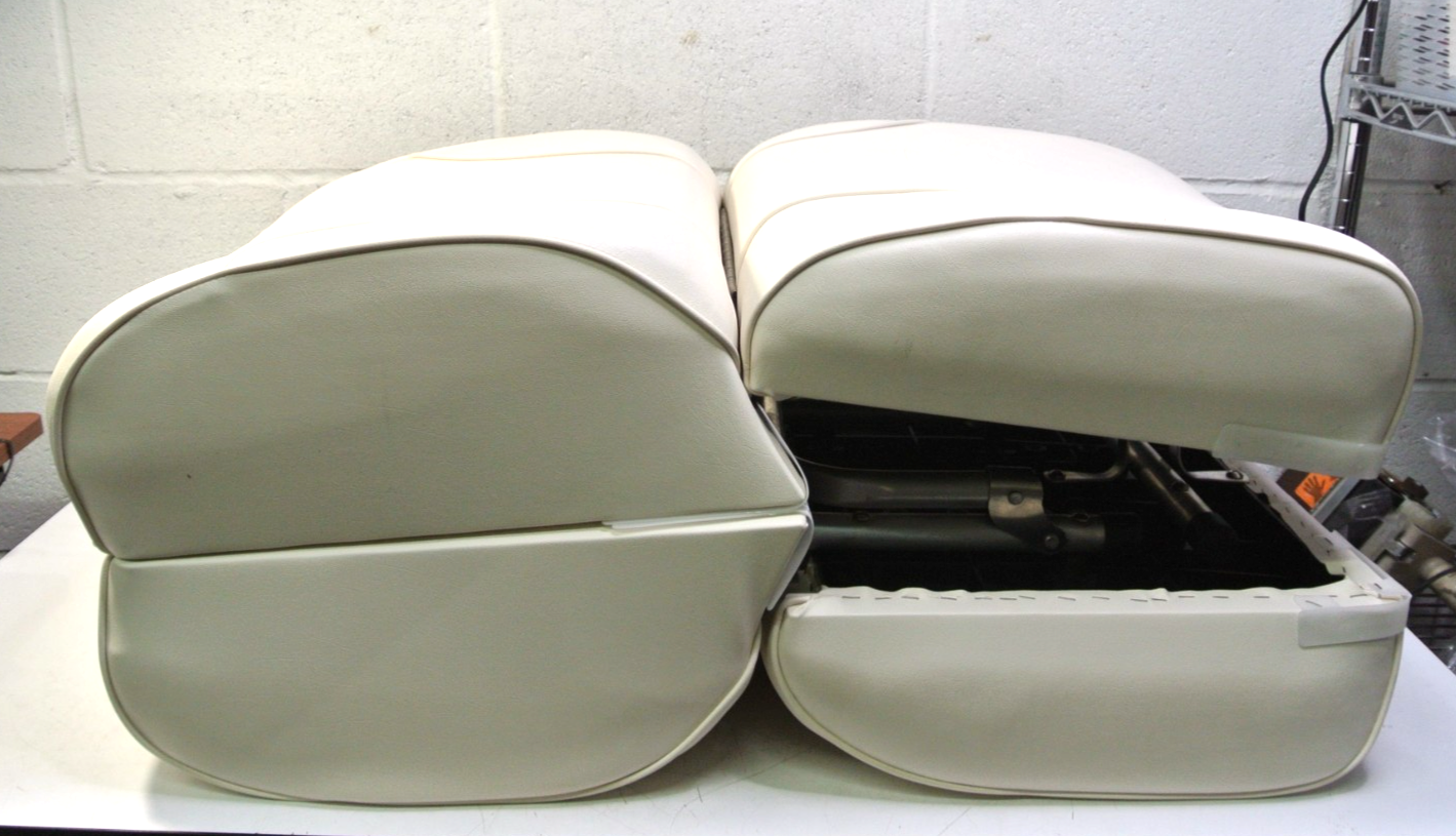 Overton Deluxe White Boat Back to Back Lounge Seat B2B-DELX-10-WHIT No Base